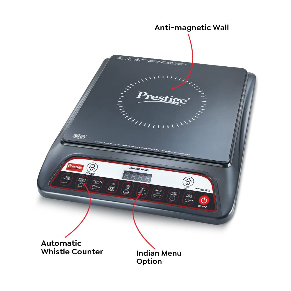Prestige PIC 20 WIZ 1600W Induction Cooktop